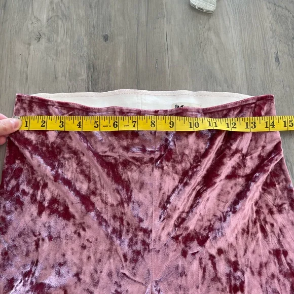 Show me Your Mumu crushed velvet bam bam flare pants size Large pink - Picture 4 of 6